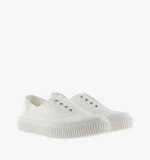 1915 Re-Edition White Canvas Elastic Plimsoll