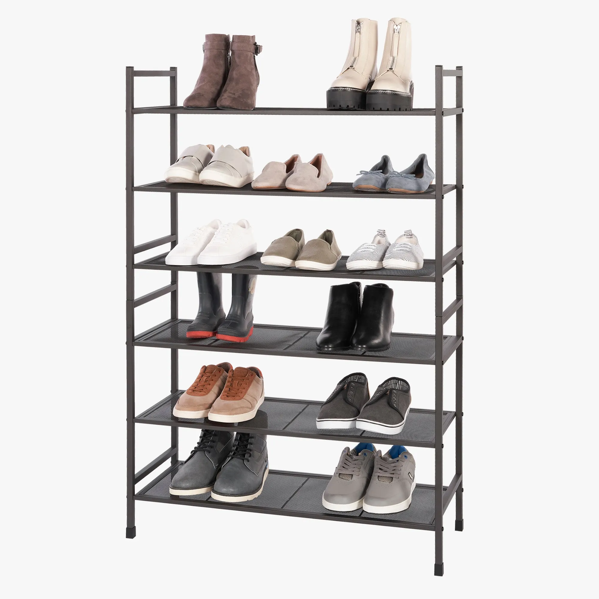 3-Tier Stackable Metal Shoe Rack