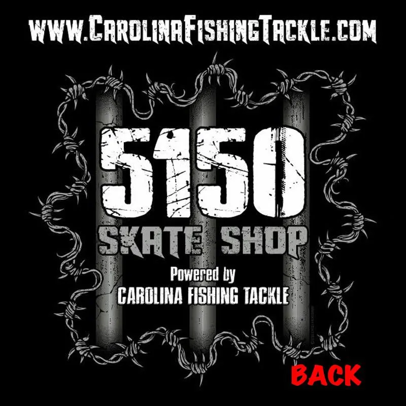 5150 Skate Shop OG Black with White Print T-Shirts