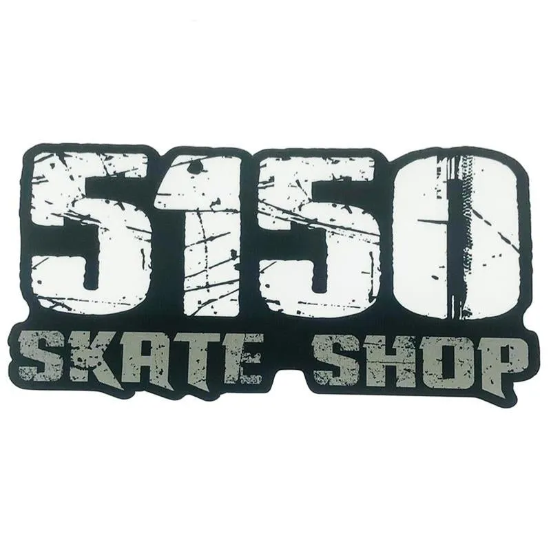 5150 Skate Shop Sticker 8” x 4" Large