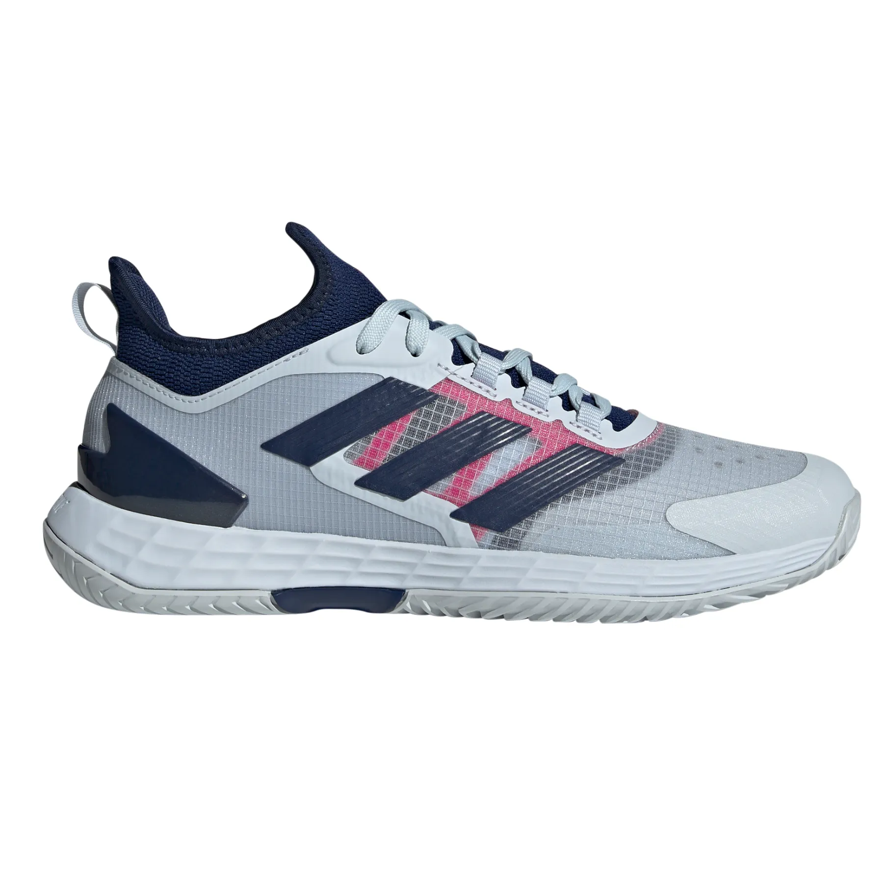 Adidas Adizero Ubersonic 4.1 Men Tennis Shoes - Halo Blue/Dark Blue/Team Shock Pink