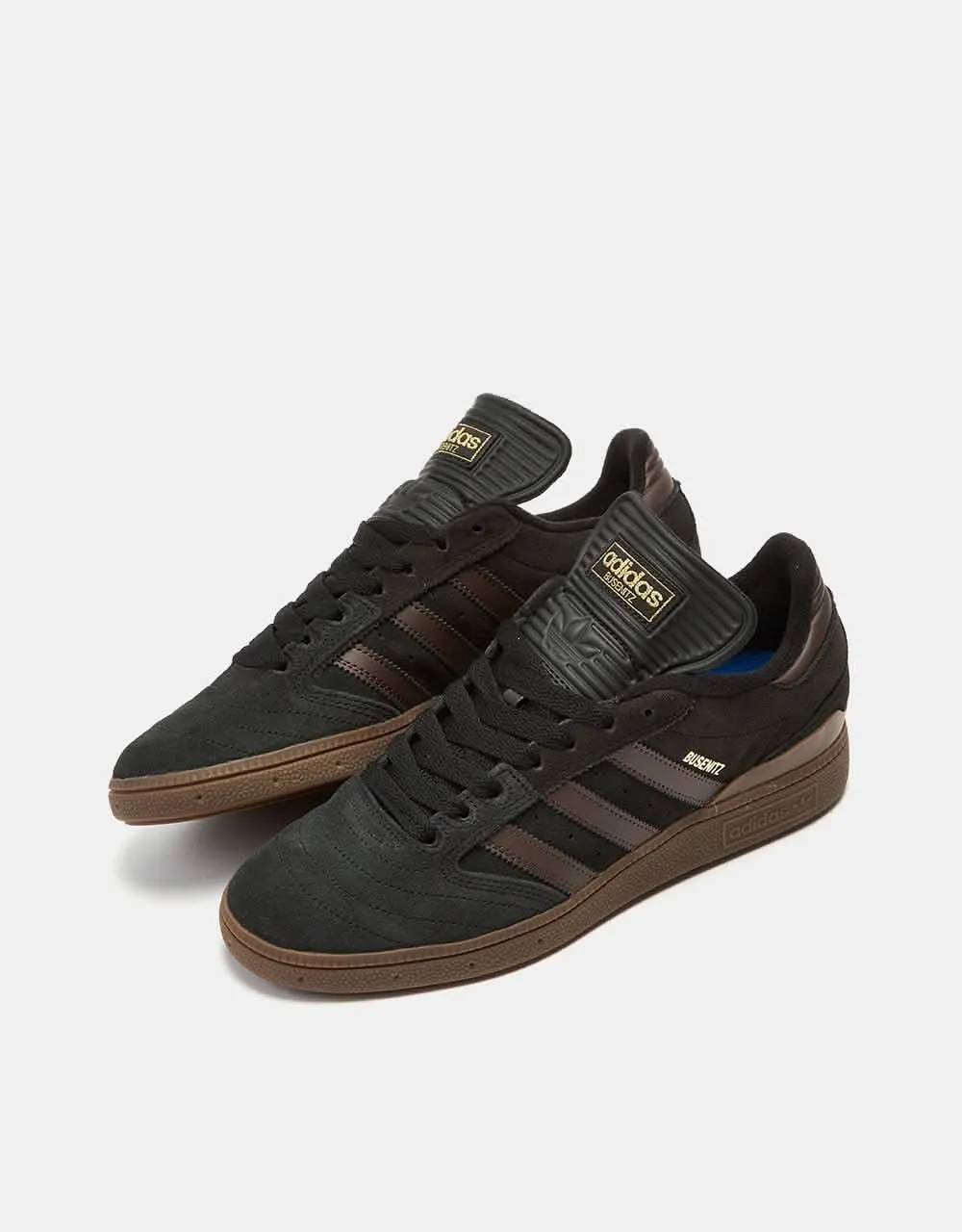 adidas Busenitz Pro Skate Shoes - Core Black/Brown/Gold Metallic