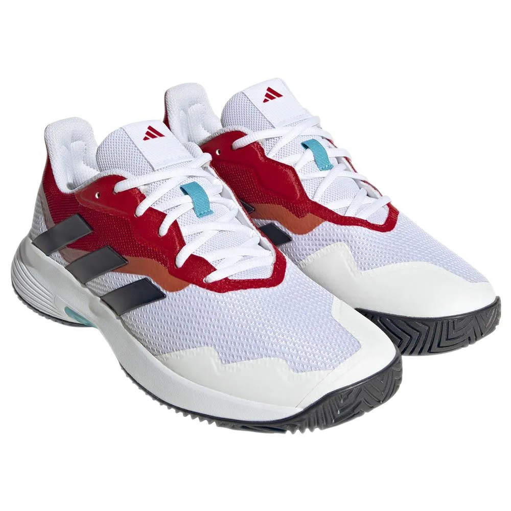 adidas Men's CourtJam Control - Cloud White/Better Scarlet