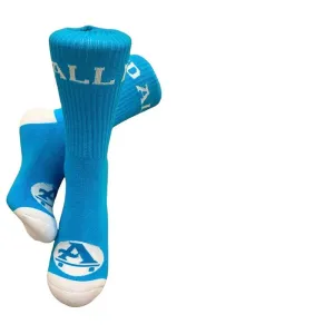 All-I-Need Skateboards Blue/White Crew Socks