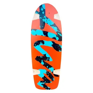 Alva Splatter Re-Issue Orange With Black and Blue Skateboard Deck