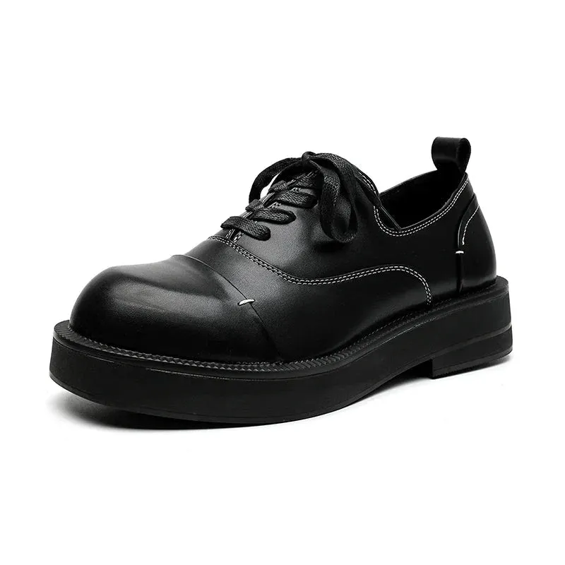 Amozae- Chungmuro Contrast Stitch Shoes