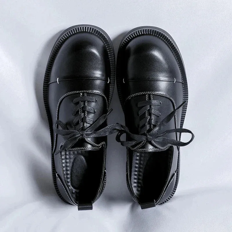 Amozae- Chungmuro Contrast Stitch Shoes