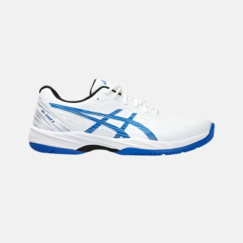 Asics GEL-GAME 9 Men's Tennis Shoes -White/Tuna Blue