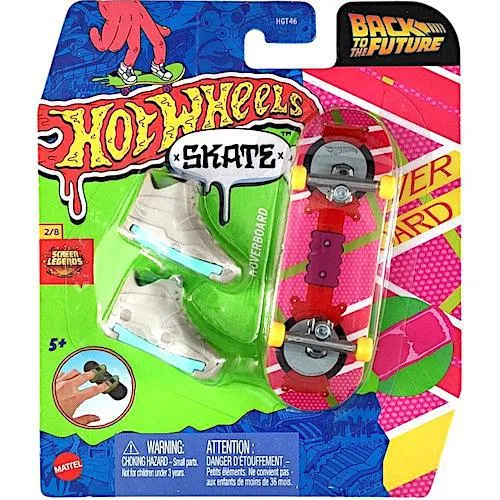 Back to the Future Hover Board Hot Wheels Skate Fingerboard and Shoes