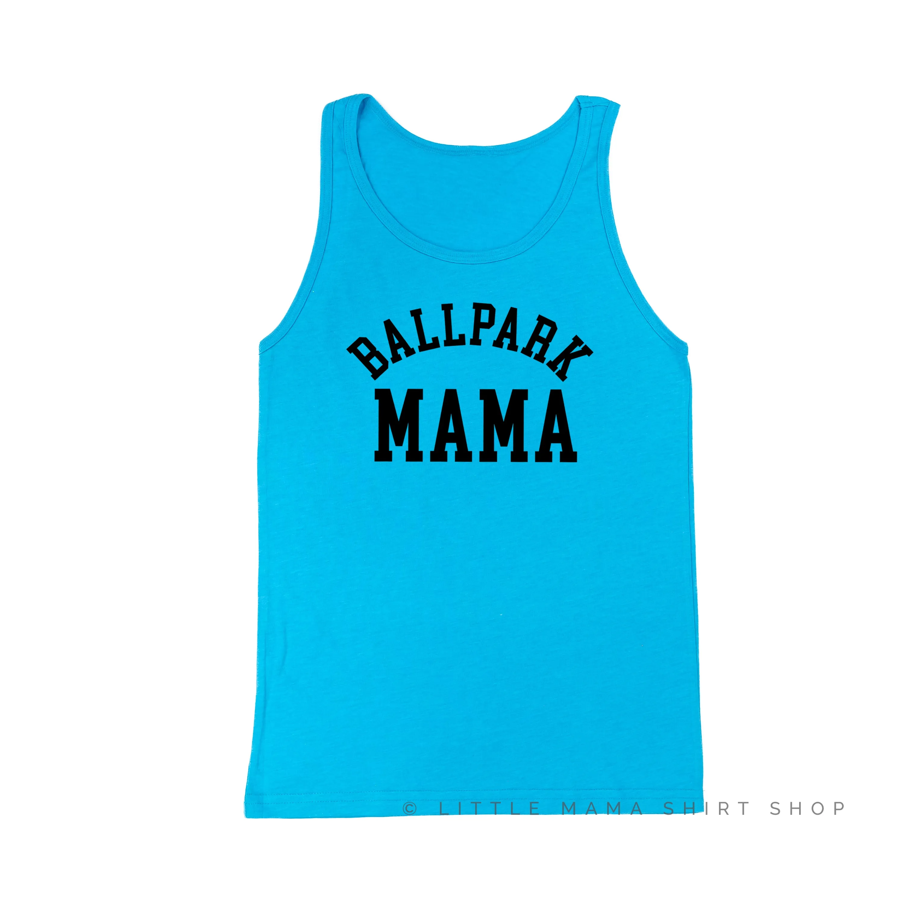 Ballpark Mama - Baseball Detail on Back - Unisex Jersey Tank