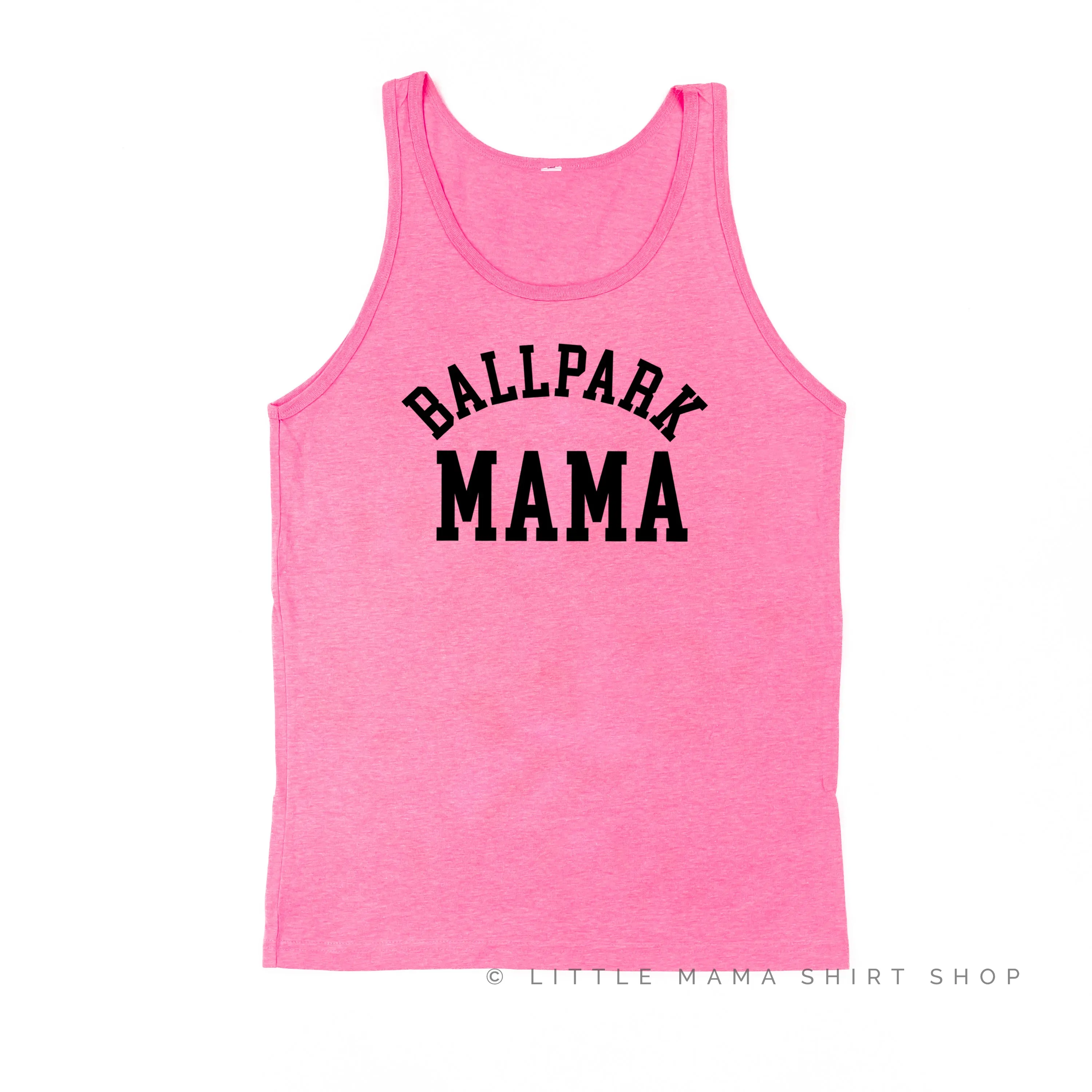 Ballpark Mama - Baseball Detail on Back - Unisex Jersey Tank