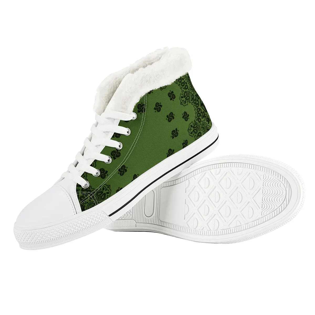 BANDANA KAKI Unisex Canvas Shoes