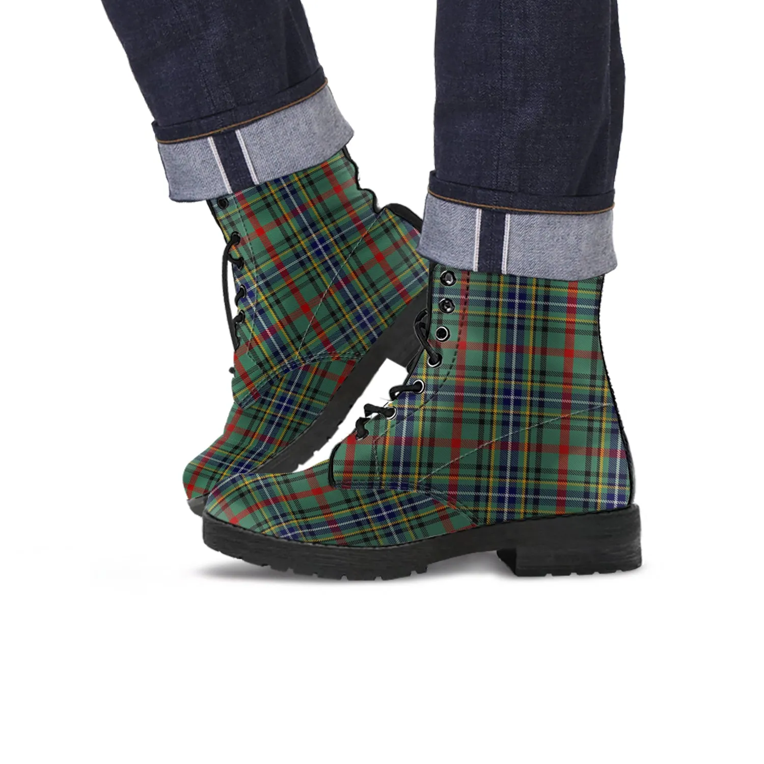 Bisset Tartan Leather Boots