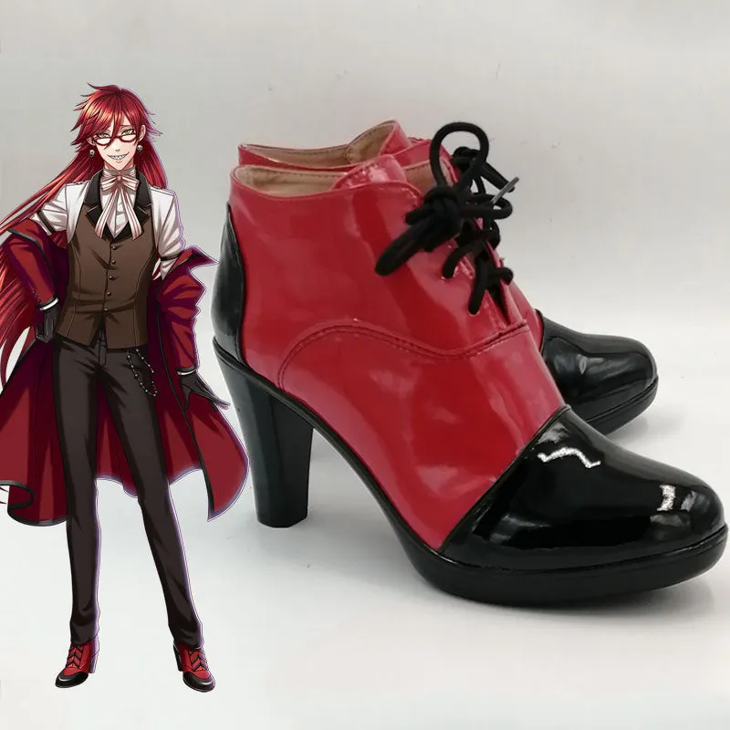 Black Butler Grelle Sutcliff Cosplay Shoes