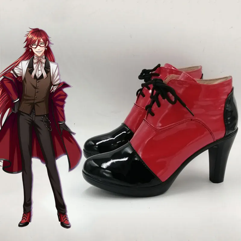 Black Butler Grelle Sutcliff Cosplay Shoes