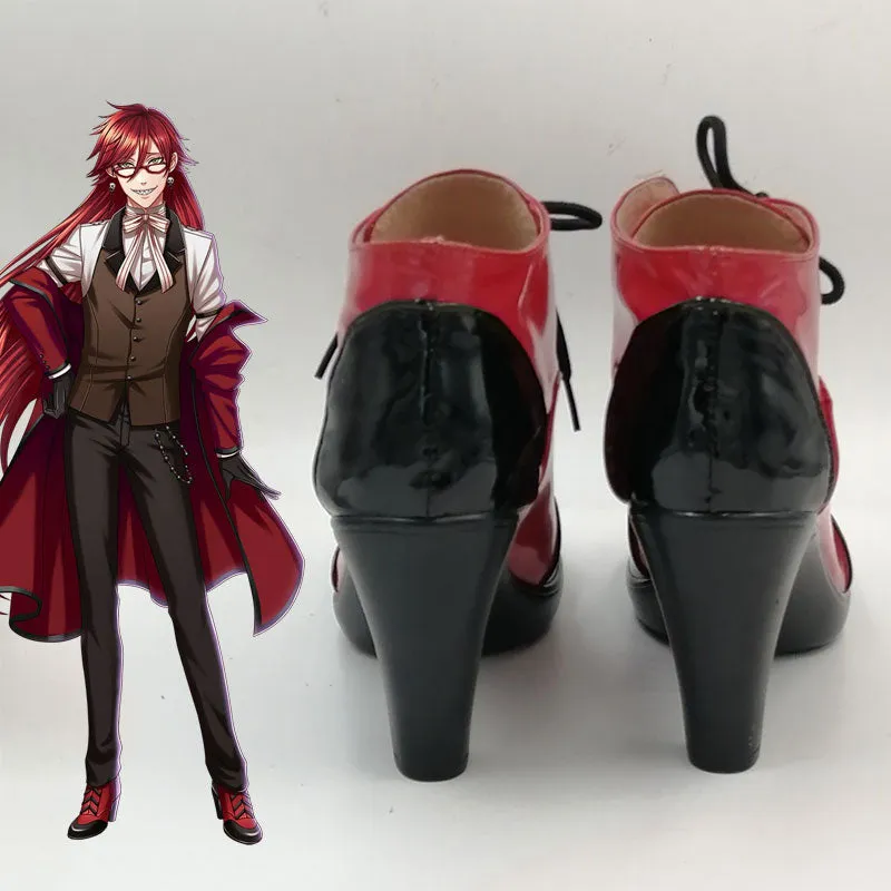 Black Butler Grelle Sutcliff Cosplay Shoes