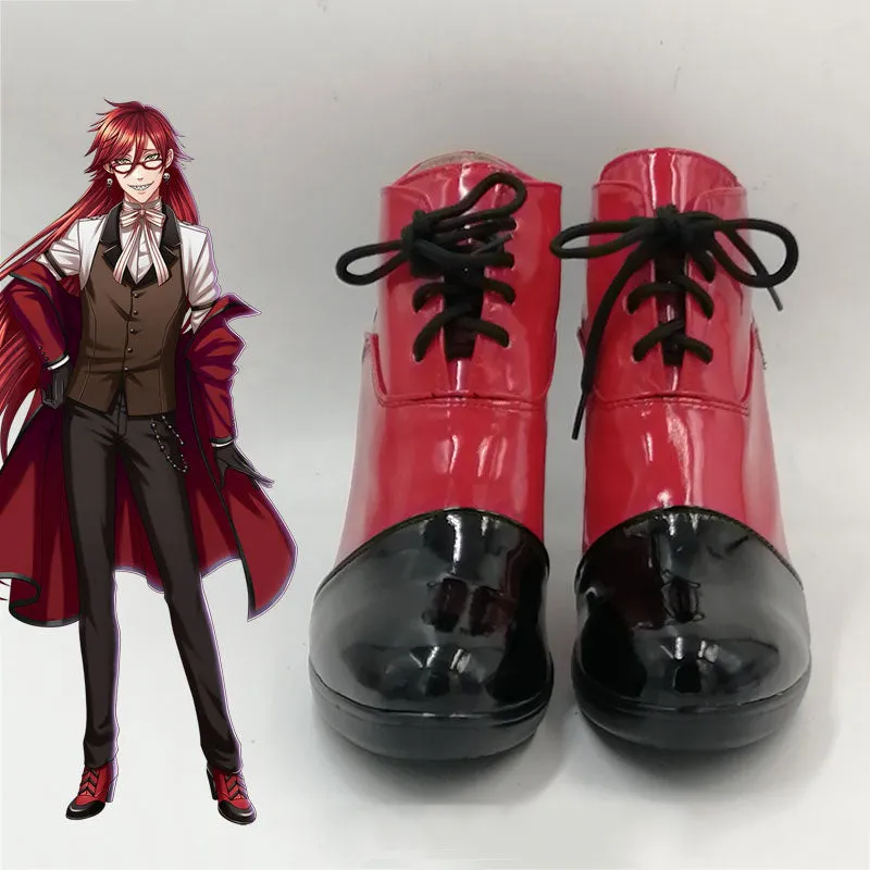 Black Butler Grelle Sutcliff Cosplay Shoes