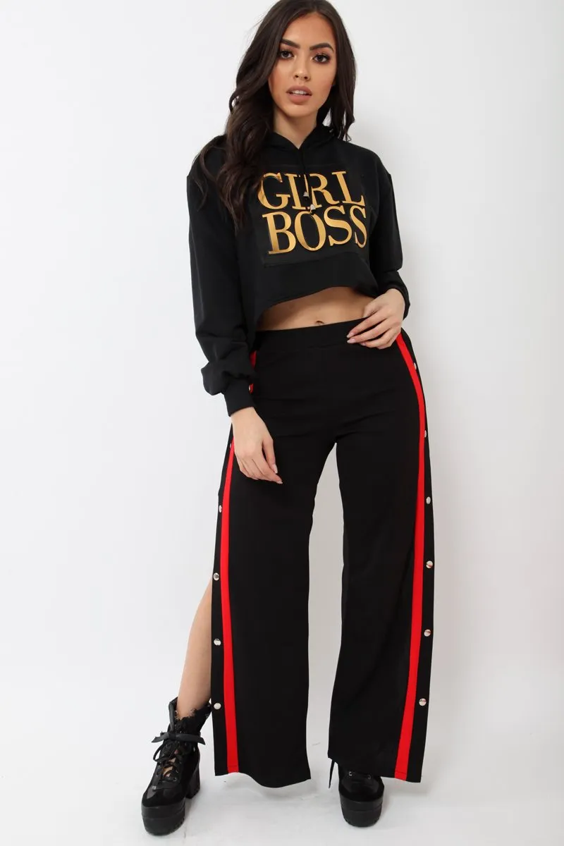 Black Girl Boss Cropped Hoodie - Kelsy