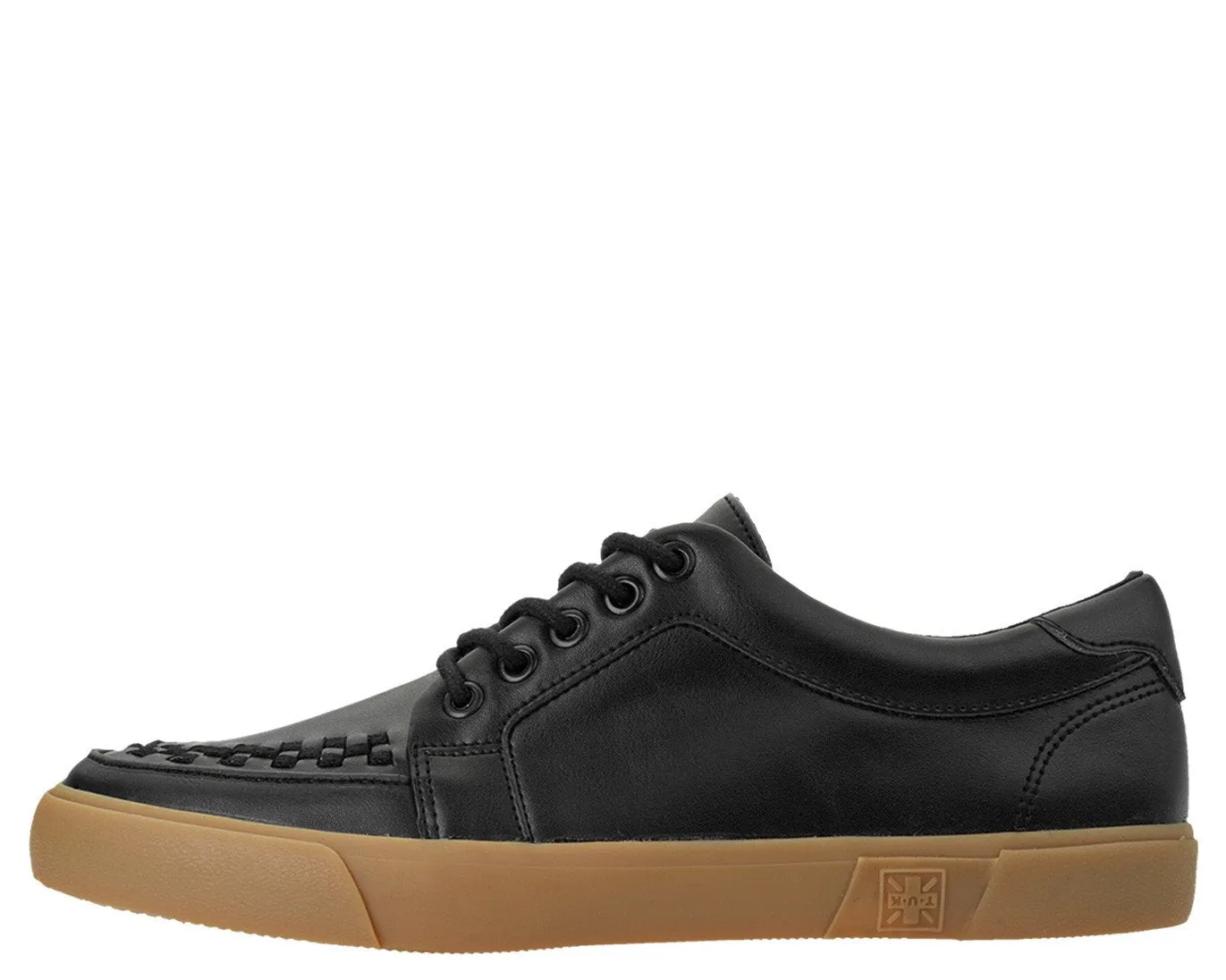 Black Leather No-Ring VLK Sneaker