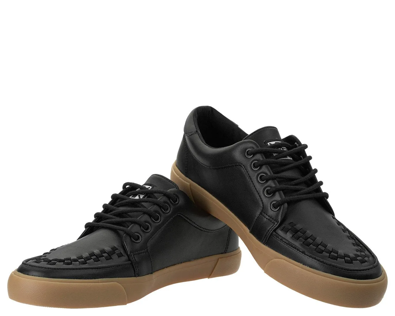 Black Leather No-Ring VLK Sneaker