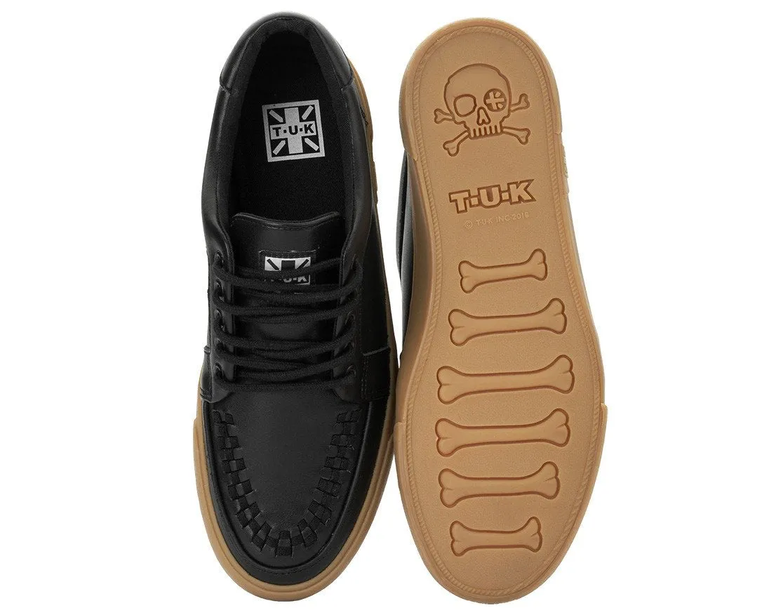 Black Leather No-Ring VLK Sneaker