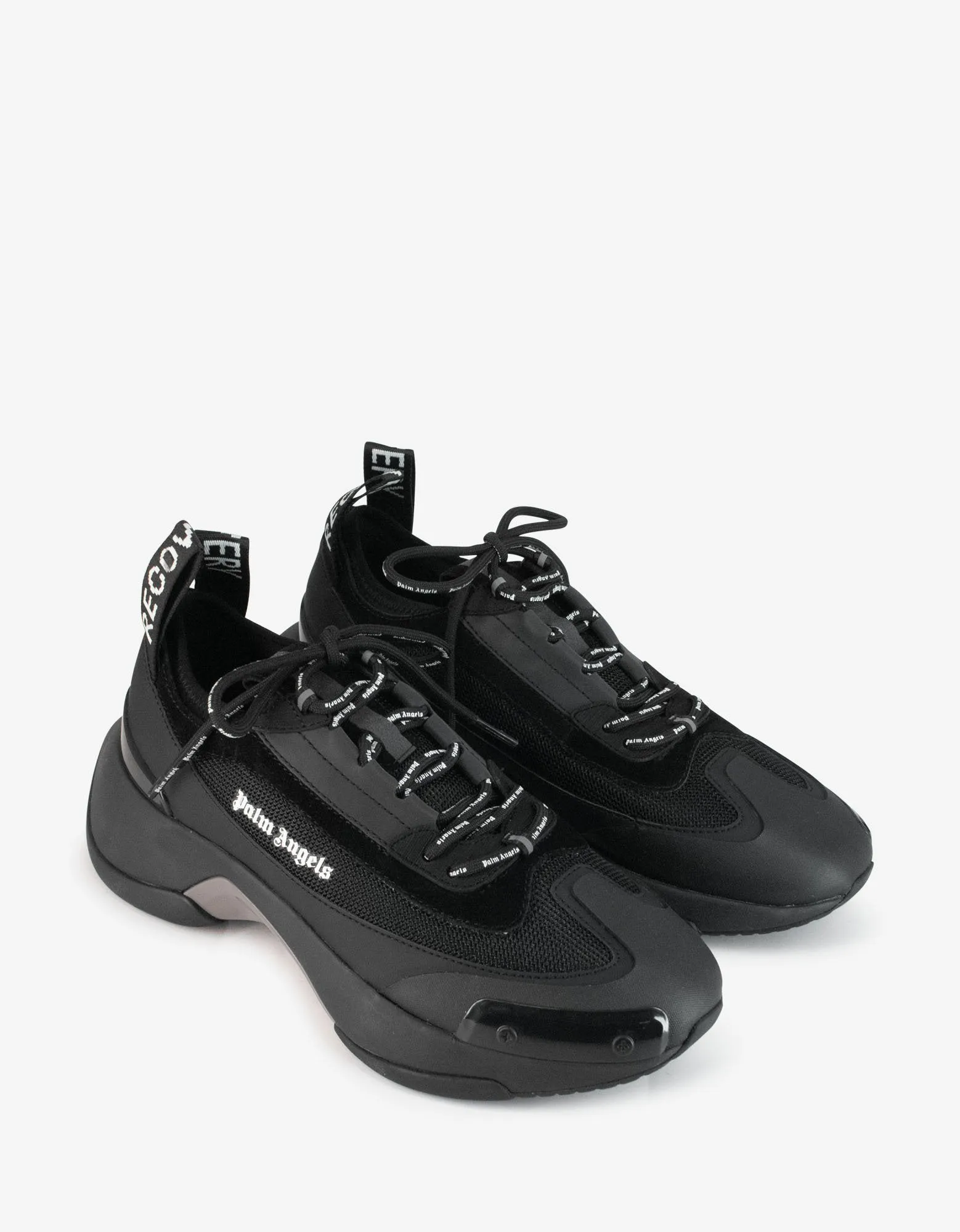 Black Recovery Lace-Up Trainers