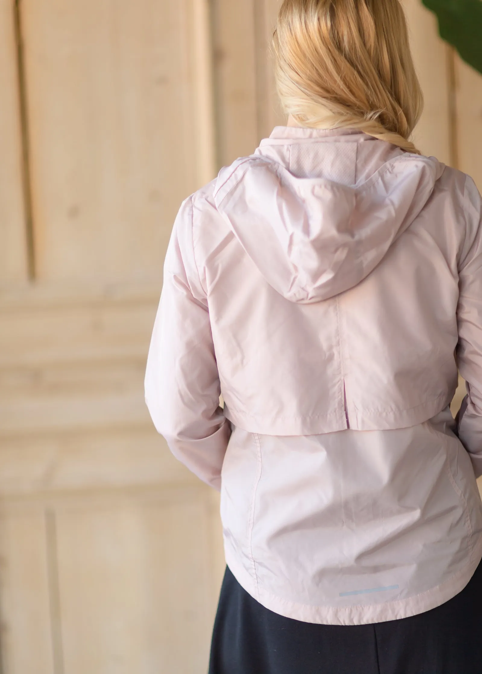 Blush Magnolia Hooded Windbreaker - FINAL SALE