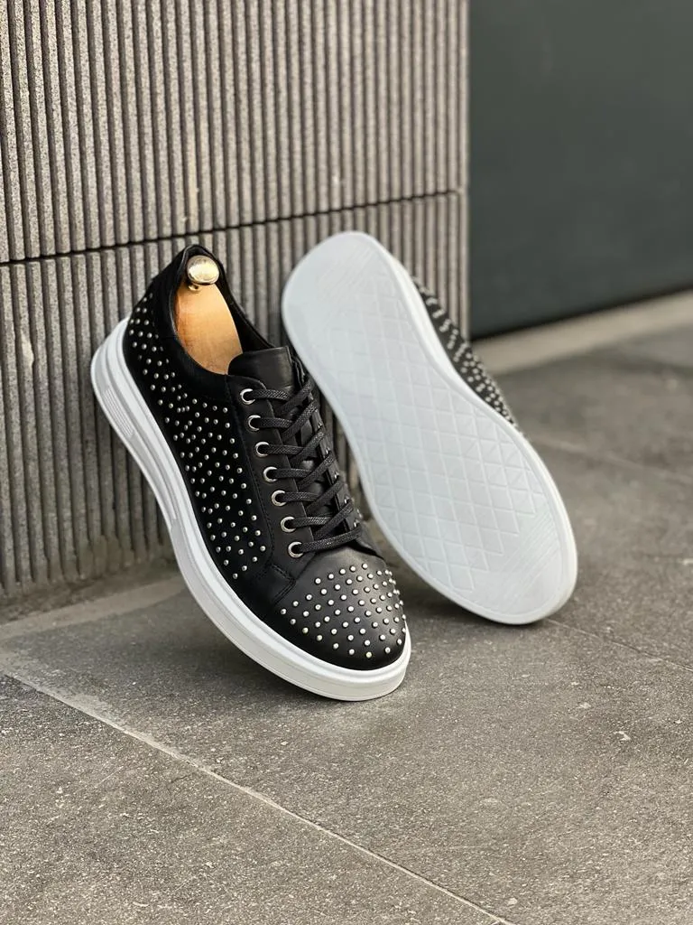 Bojoni Veneta Staple Detailed Eva Sole Black Sneakers