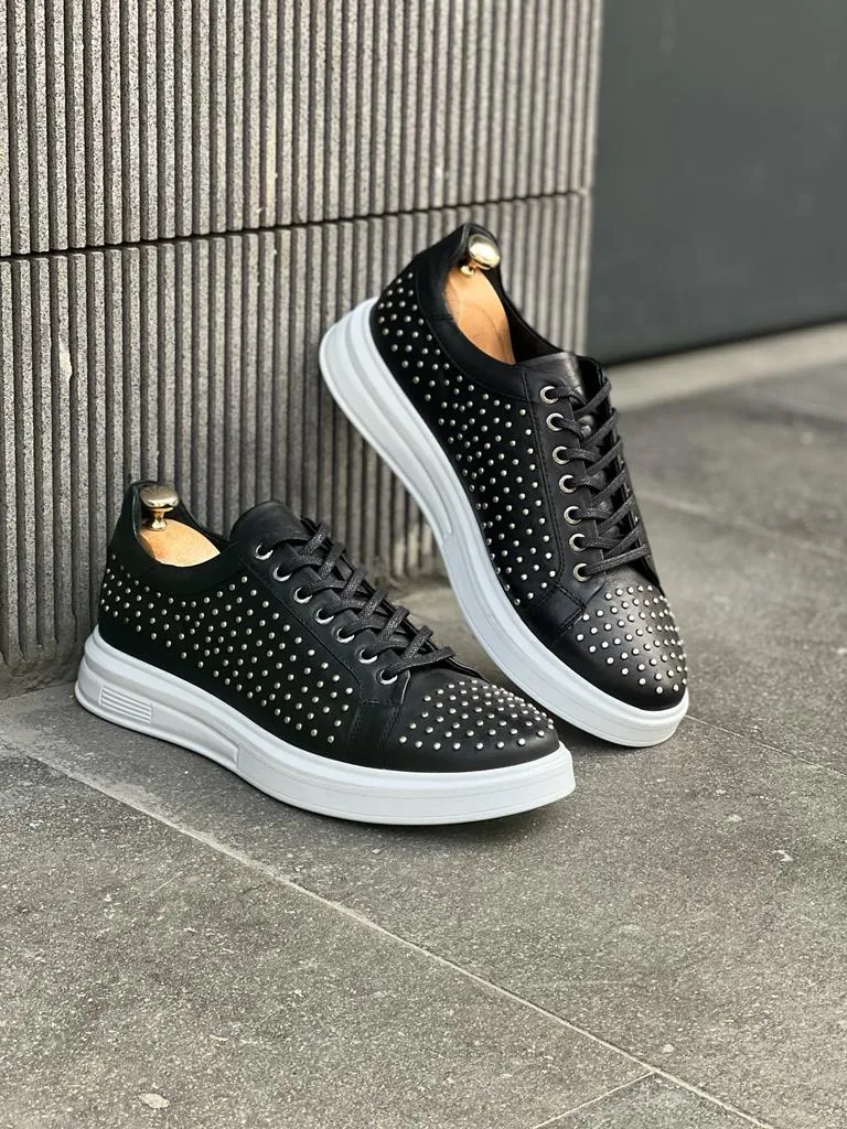 Bojoni Veneta Staple Detailed Eva Sole Black Sneakers