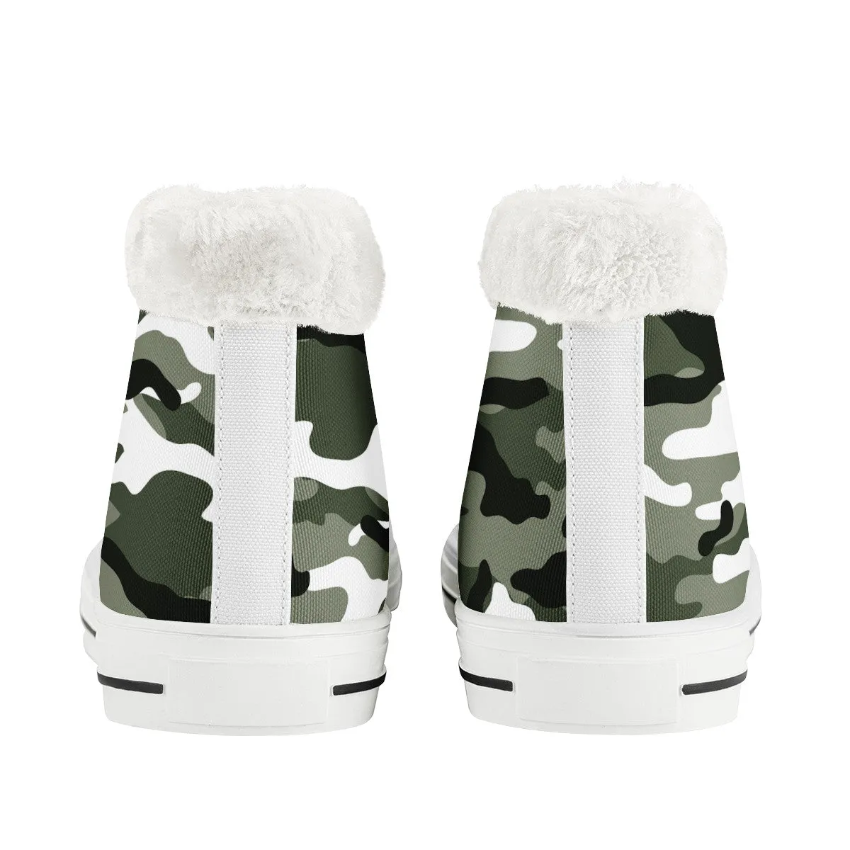 CAMOUFLAGE WHT WINTER CANVAS SHOES