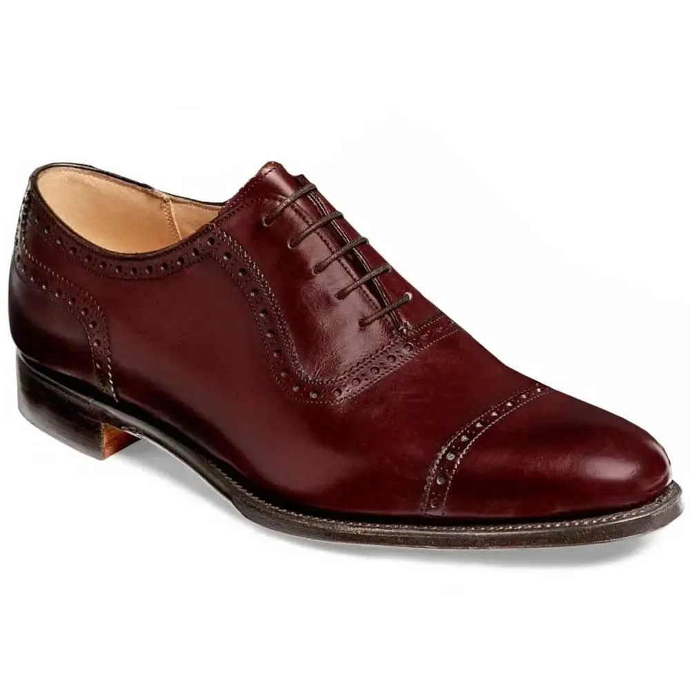 CHEANEY Shoes - Fenchurch Leather Sole Oxford Shoes - Burgundy Calf