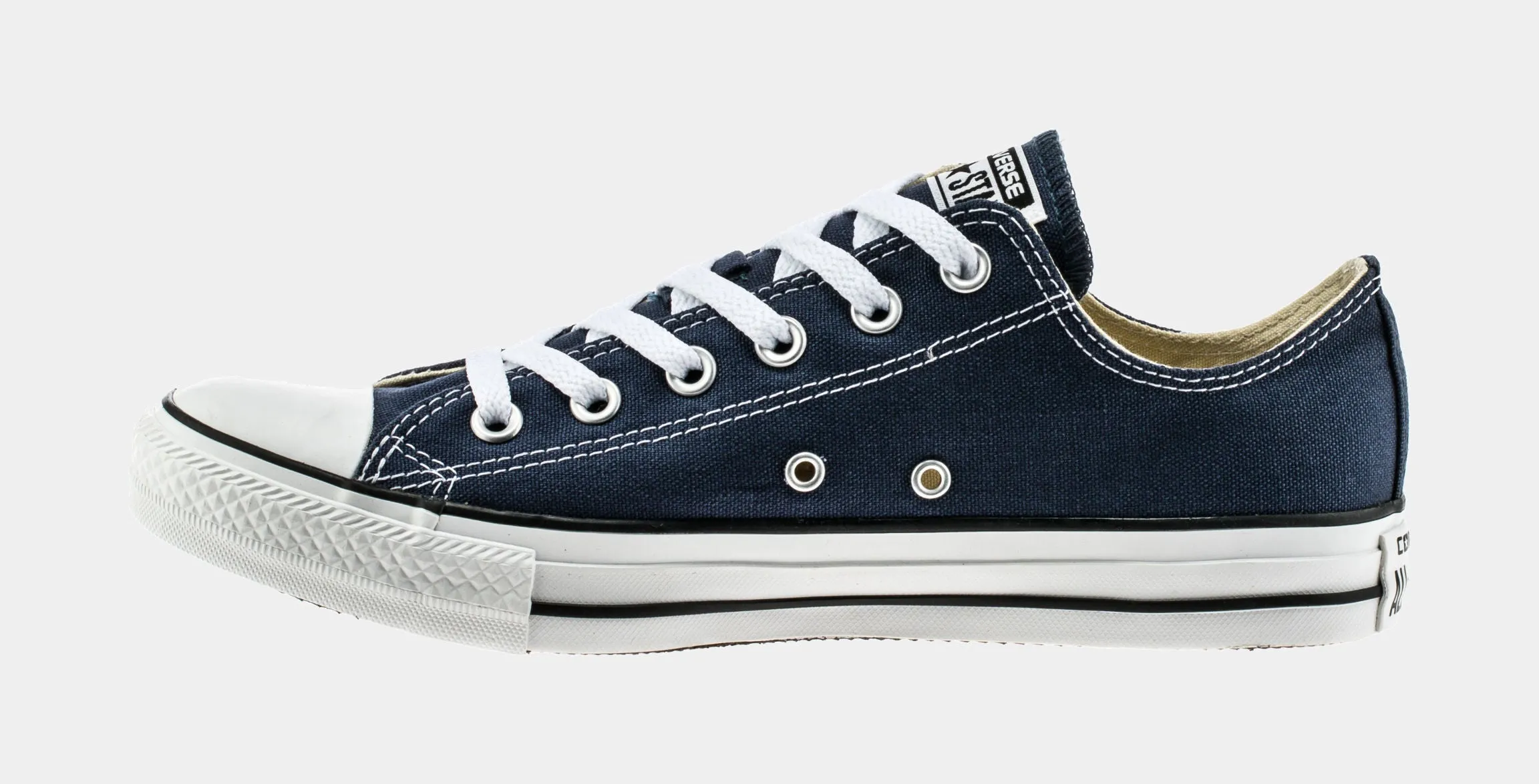 Chuck Taylor All Star Classic Colors Low Solid Canvas Mens Lifestyle Shoes (Navy Blue)