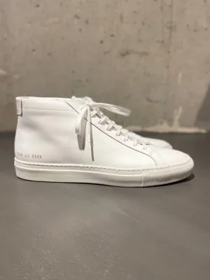 COMMON PROJECTS ACHILLES MID 1529 WHITE SNEAKERS