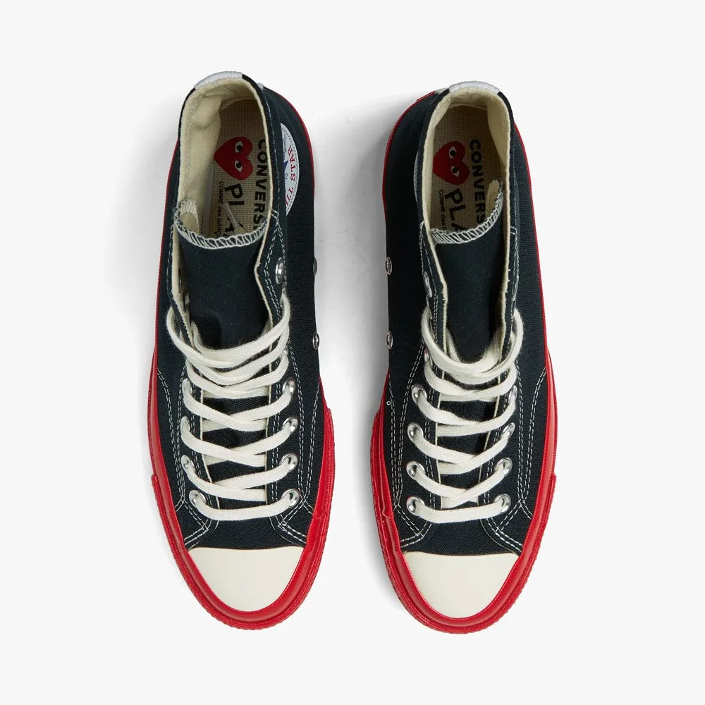 Converse x COMME des GARÇONS PLAY Chuck Taylor Hi Black / Red Sole