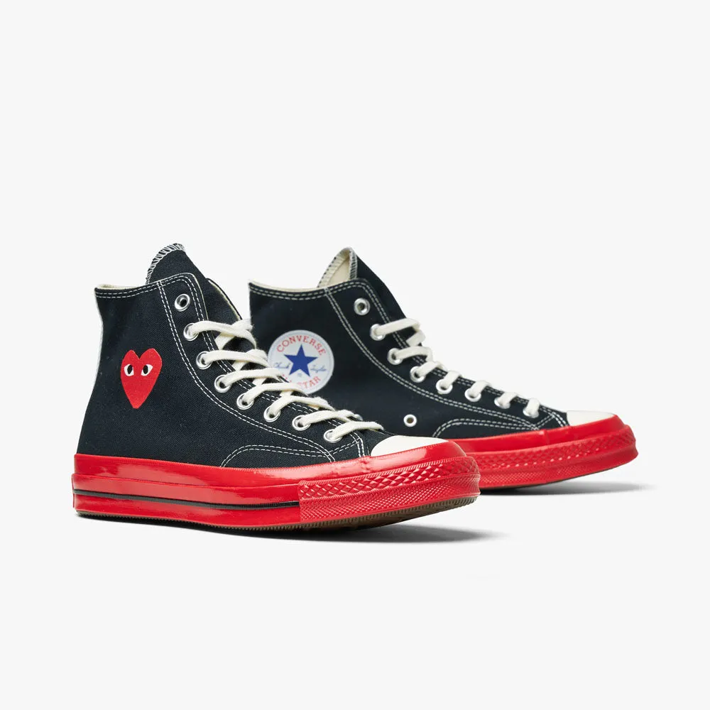 Converse x COMME des GARÇONS PLAY Chuck Taylor Hi Black / Red Sole