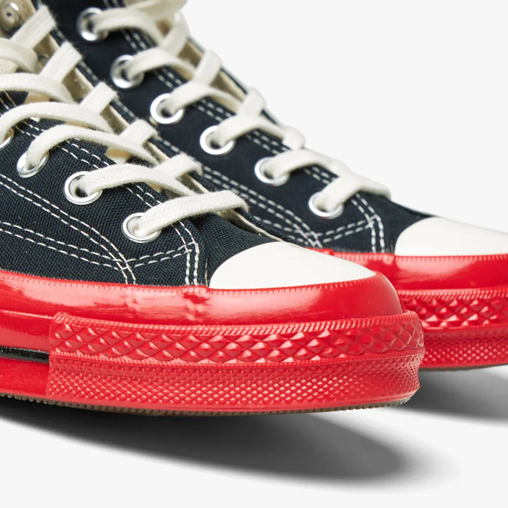 Converse x COMME des GARÇONS PLAY Chuck Taylor Hi Black / Red Sole