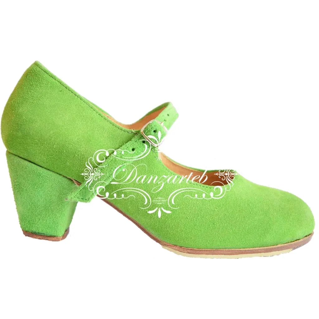 Danzarteb Women's Folklorico Shoes with Nails, Suede, 7cm Heel