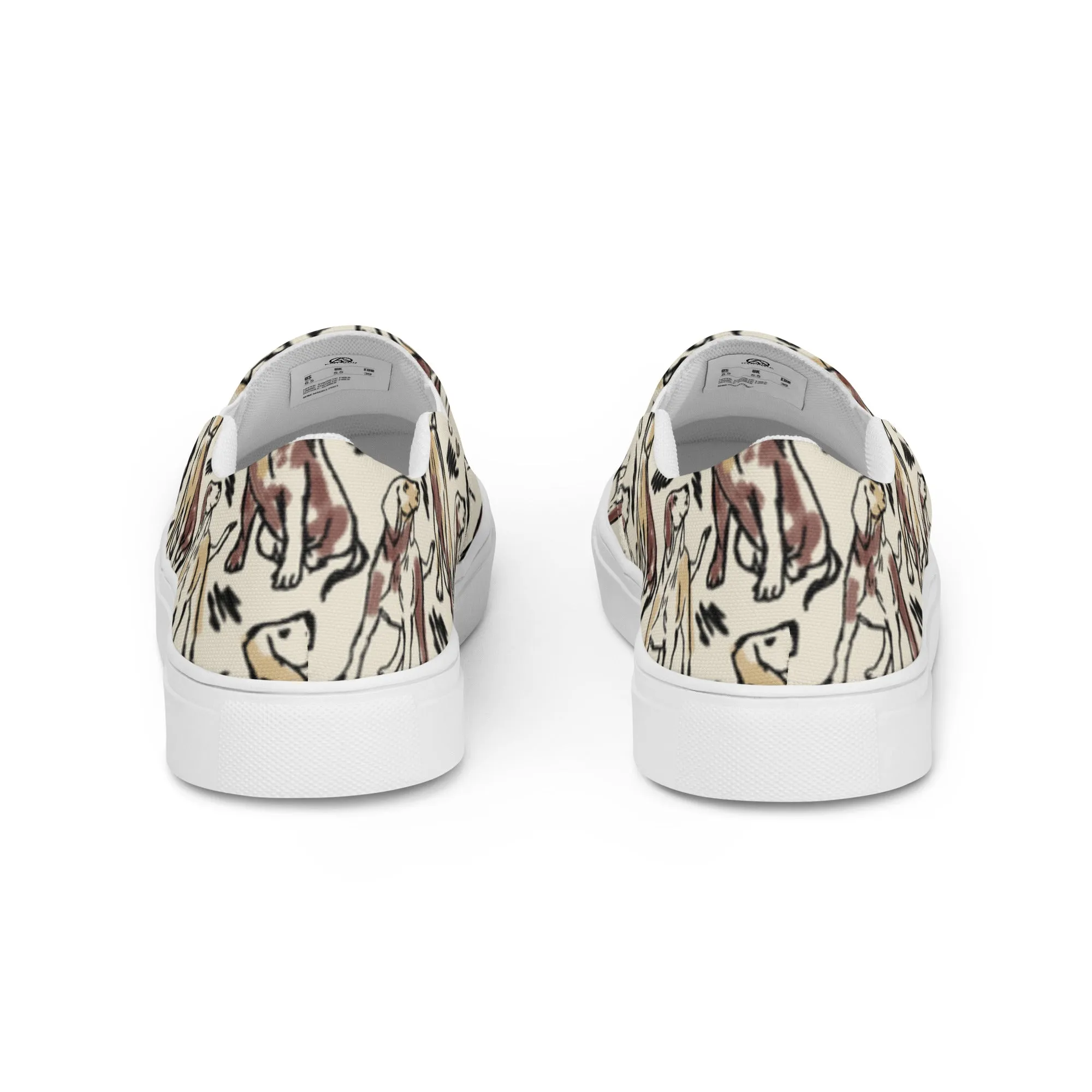 Dog Print Women’s slip-on canvas shoes