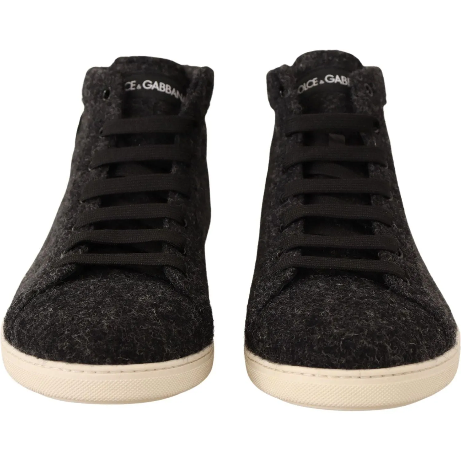 Dolce & Gabbana Elegant High Top Cotton/Wool Sneakers