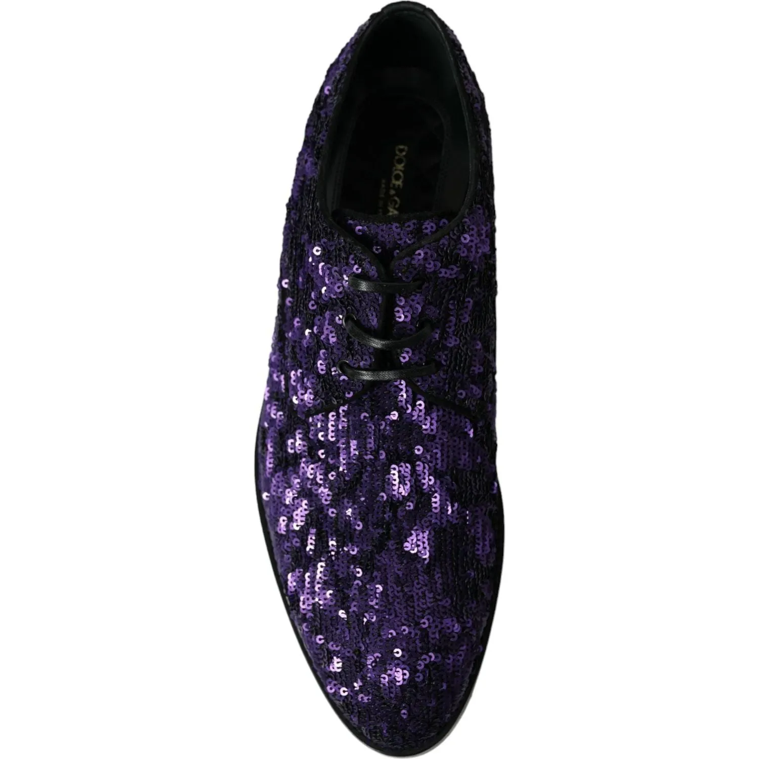 Dolce & Gabbana Elegant Sequined Oxford Dress Shoes