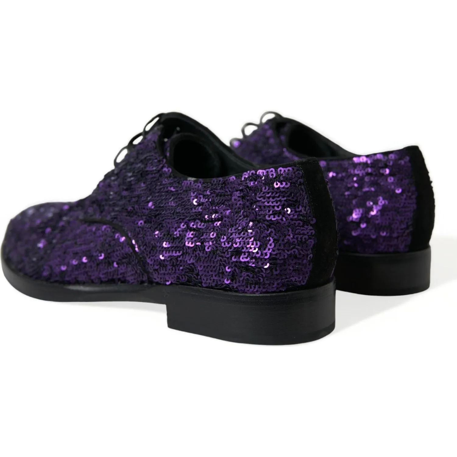 Dolce & Gabbana Elegant Sequined Oxford Dress Shoes