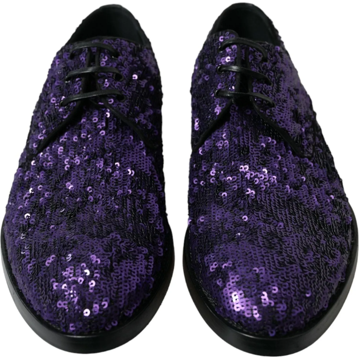 Dolce & Gabbana Elegant Sequined Oxford Dress Shoes