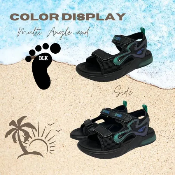 DR.KONG KIDS  TOTAL CONTACT SANDALS DK-S2000683-BLK(RP : $119)