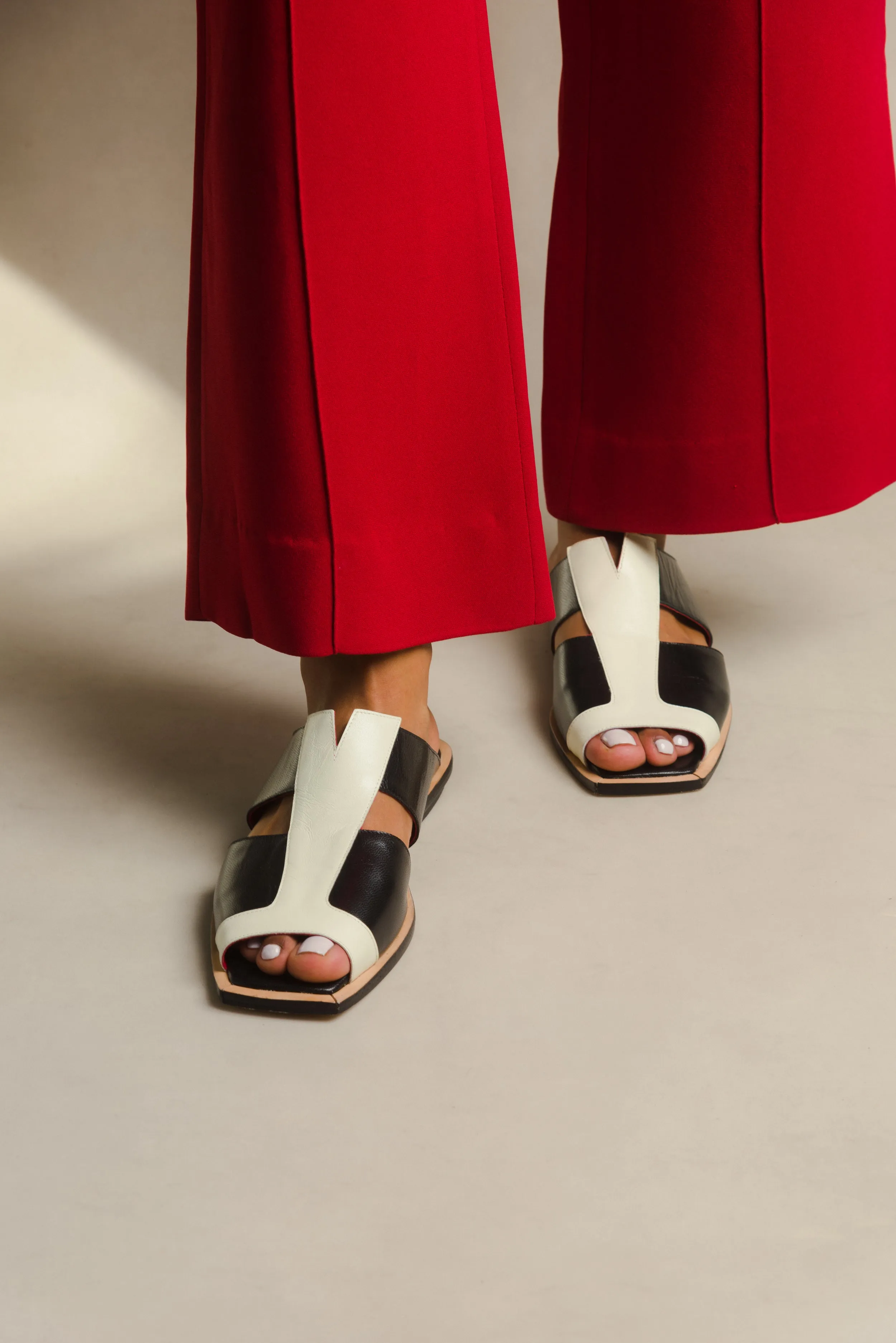 Elza Colorblock Mules