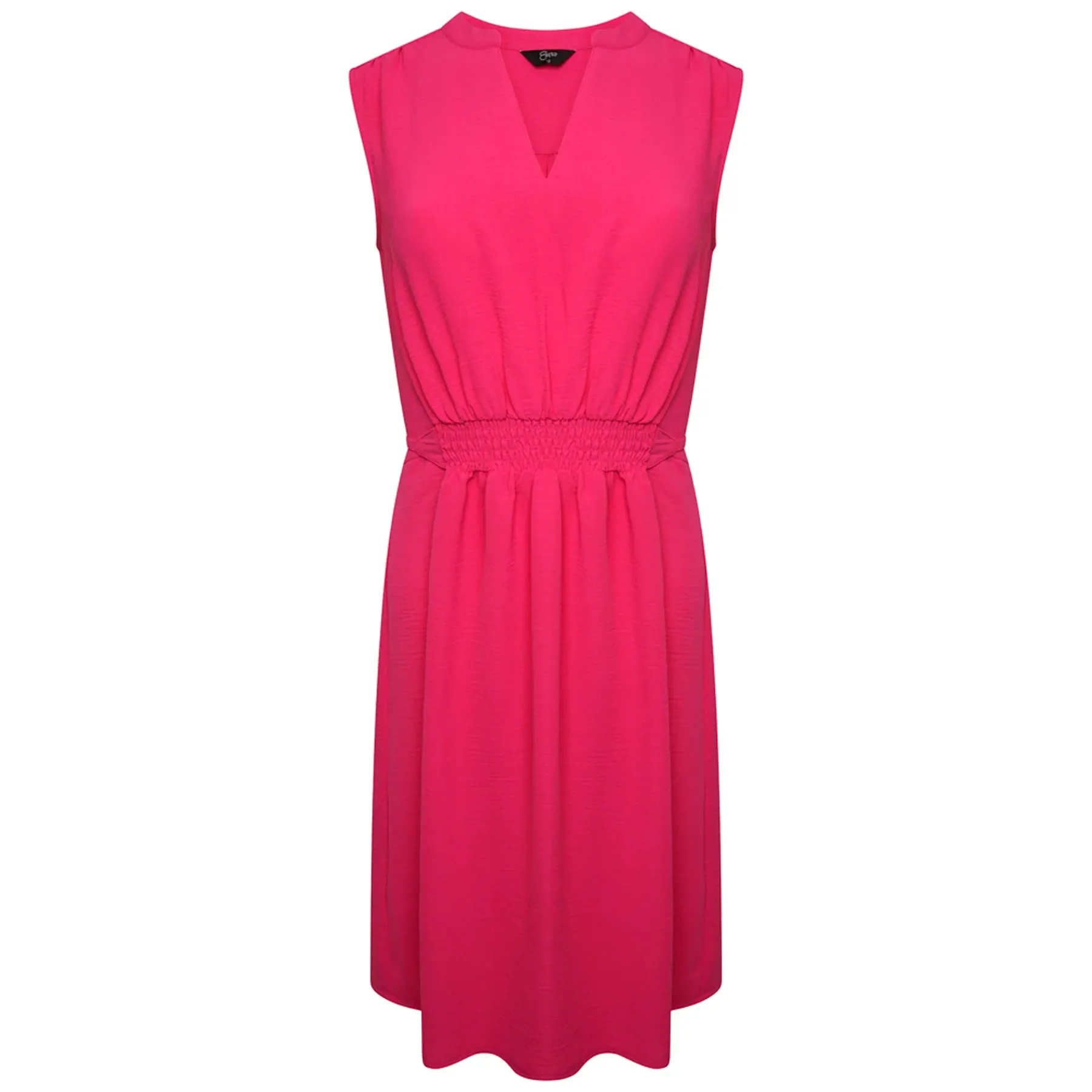 EMRECO Hot Pink Sleeveless Midi Dress