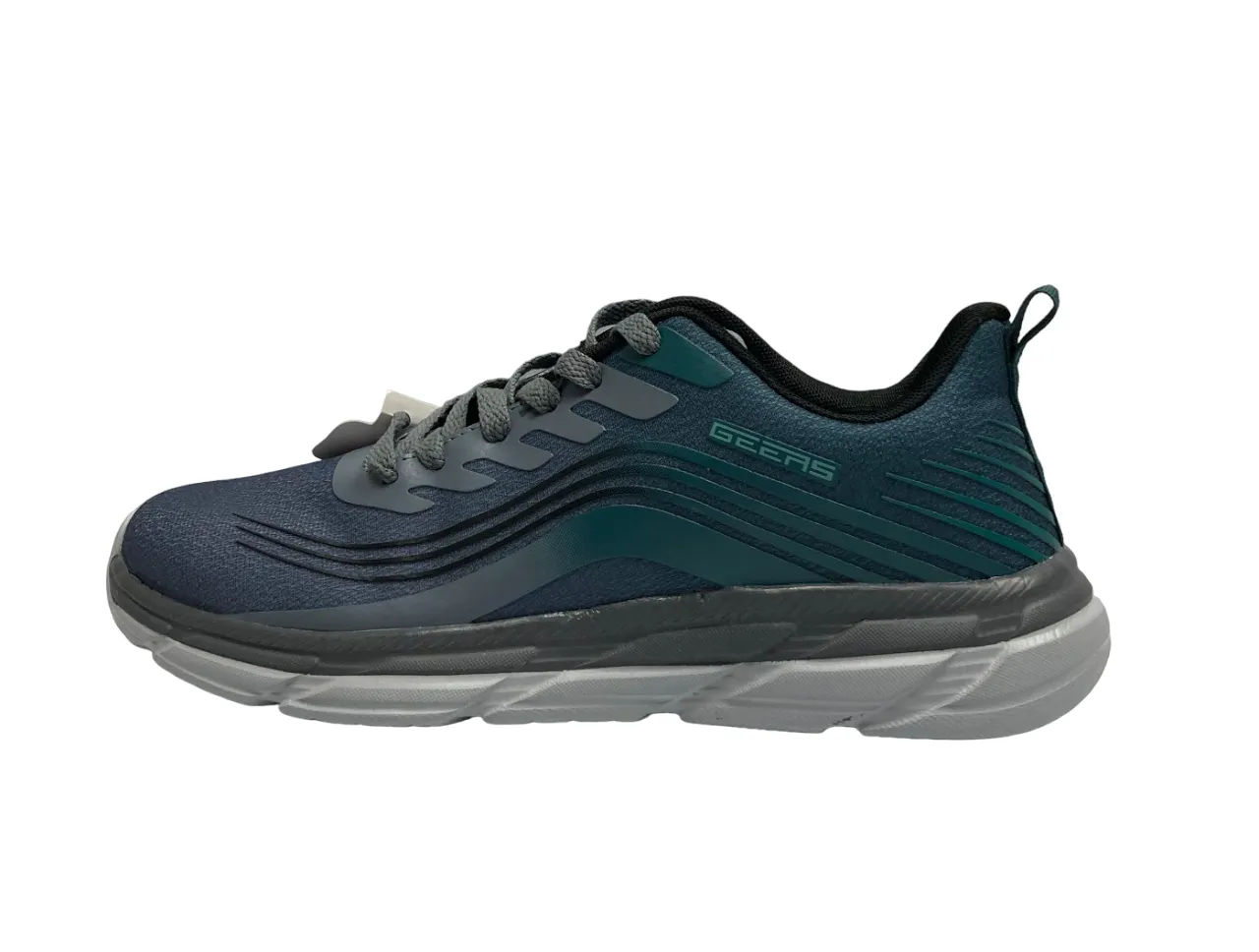 Geers Men's Blue Multi Shade Running Shoes