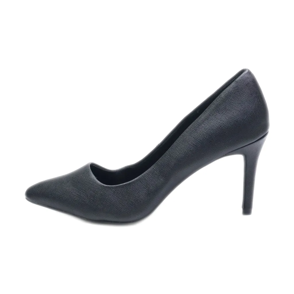 George High-Heel Shoes Leather Black Colour For Women