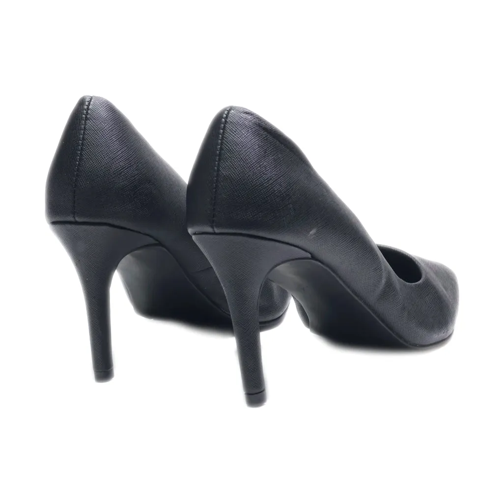 George High-Heel Shoes Leather Black Colour For Women