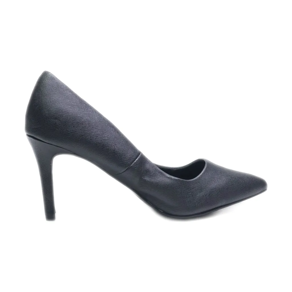 George High-Heel Shoes Leather Black Colour For Women