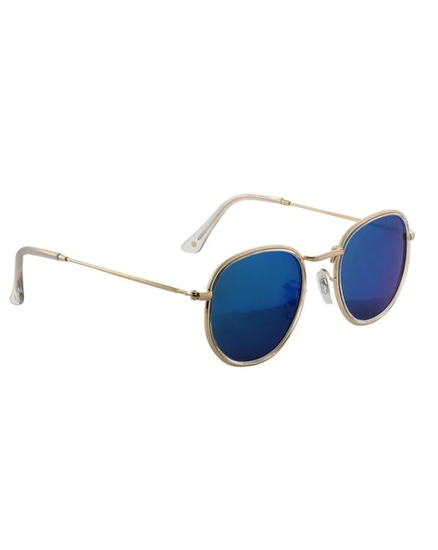 Glassy Hudson Polarized - Clear / Blue Mirror